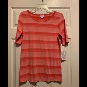 LulaRoe pink striped GIgi